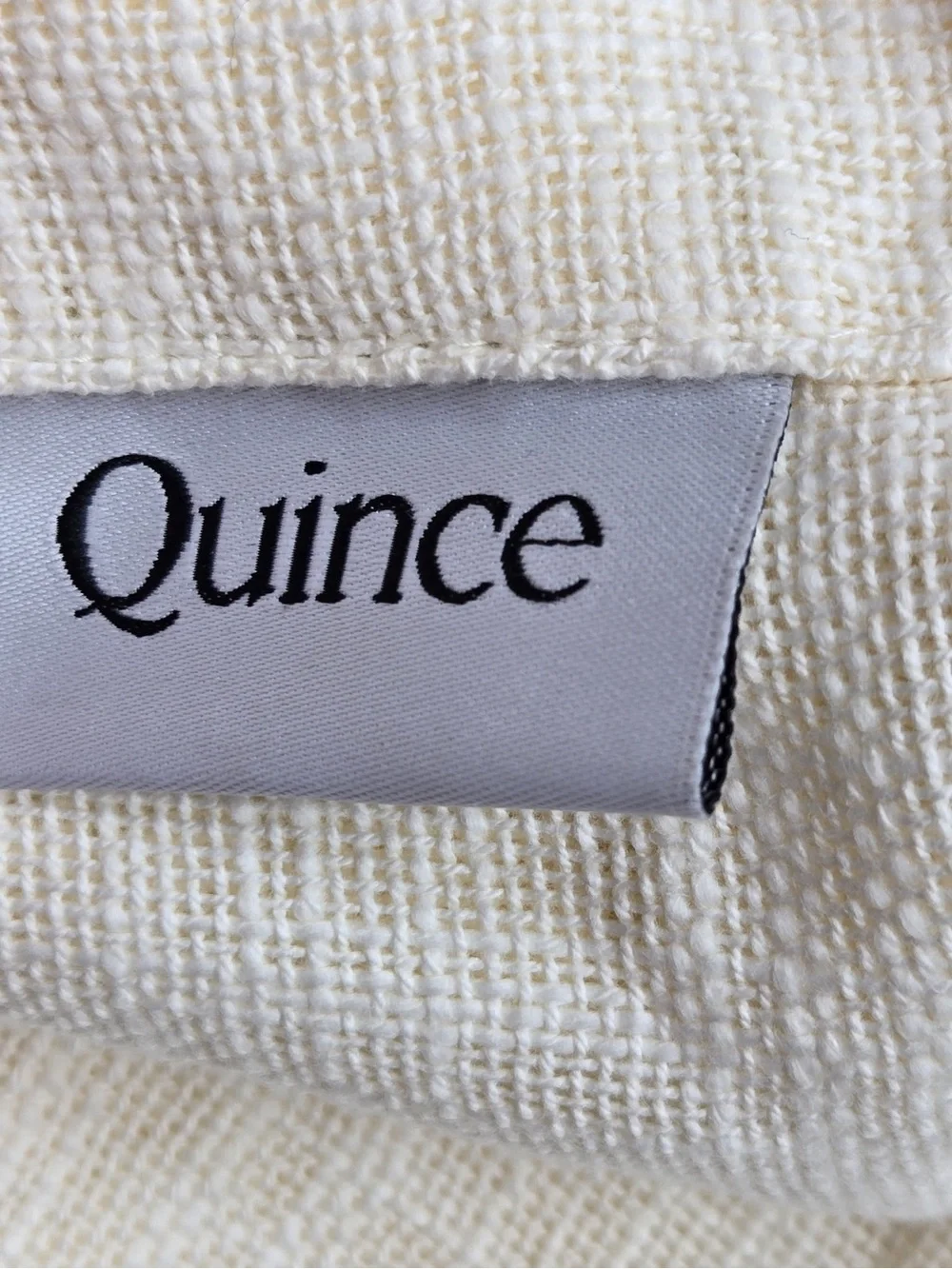 NWOT QUINCE Set Of 2 48x108 Cotton Sheer Curtains Ivory 0745